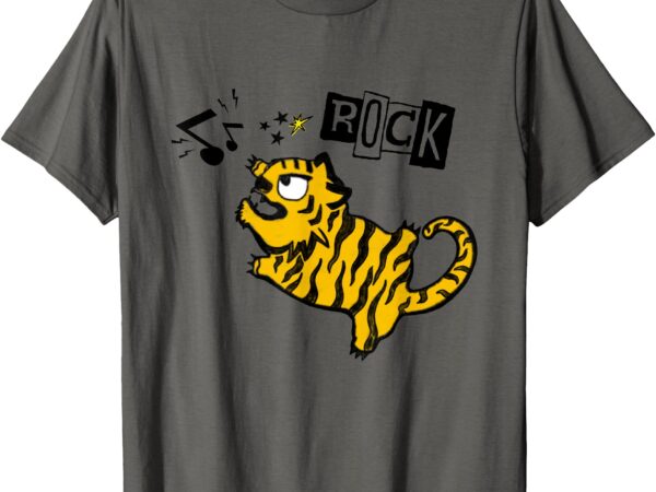 Fun rocking tiger t-shirt