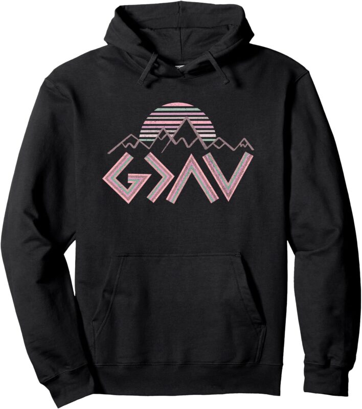 god is faithful more than highs and lows Pullover Hoodie