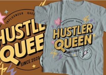 HUSTLER queen Vector Design use for printing, t-sirt design 2024