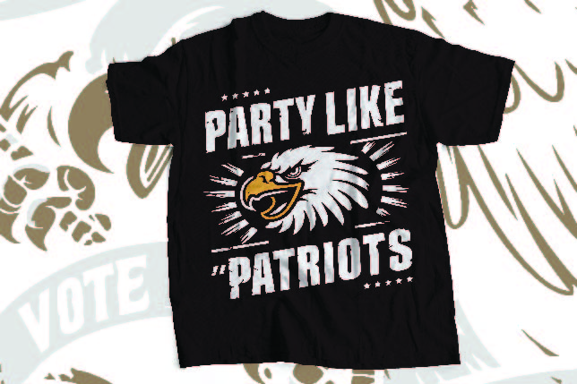 party like patriots 4th july usa freedom t-shirt design digital file template