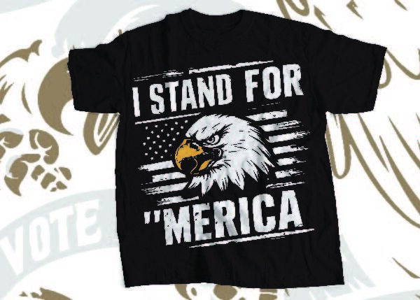 I stand for ‘merica party like patriots 4th july usa freedom t-shirt design digital file template