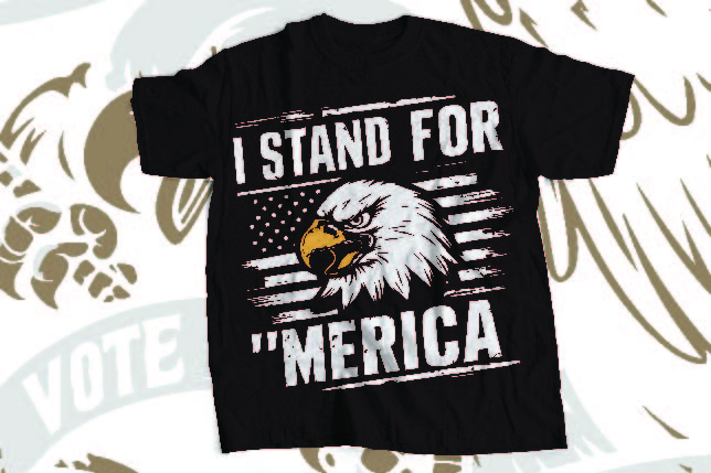 i stand for ‘merica party like patriots 4th july usa freedom t-shirt design digital file template