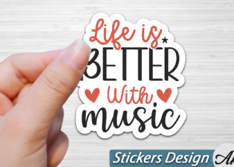 life is better with music Stickers