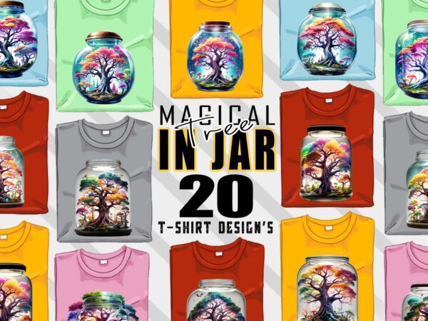 Abstract colourful terrarium t-shirt design bundle with 20 png & jpeg designs – download instantly retro vintage t-shirt