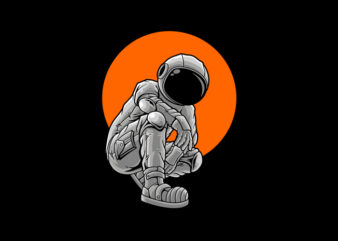 STYLISH ASTRONAUT PREMIUM VECTOR