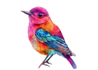 watercolor fairy bird clipart