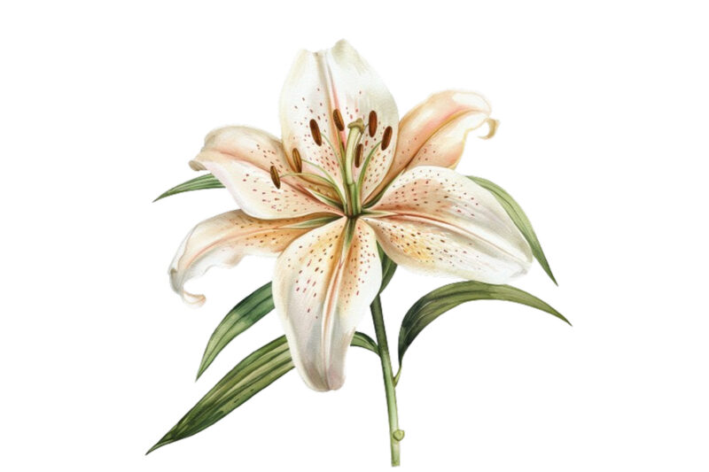 watercolor lily clipart