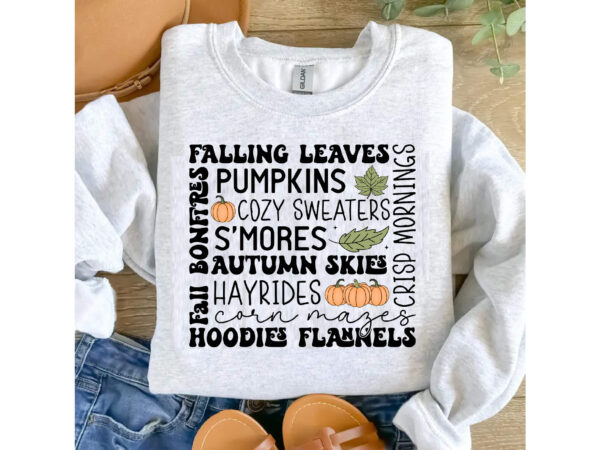 Fall svg, cozy season, fall words svg t shirt graphic design