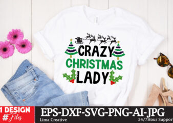 Crazy Christmas Lady t-shirt,Funny Christmas Shirt,Christmas SVG Bundle,Christmas t-Shirt design,christmas sublimation PNG, Cut File for C