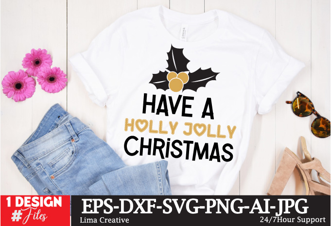 Christmas T-shirt DEsign BUndle ,Merry Christmas Christmas T-shirt Design,Christmas SVG ,Christmas PNG ,CHristmas SUblimation, Christmas