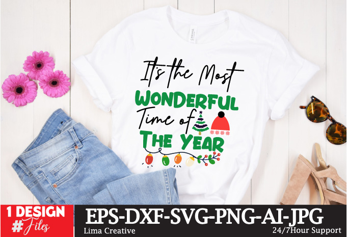 Christmas T-shirt DEsign BUndle ,Merry Christmas Christmas T-shirt Design,Christmas SVG ,Christmas PNG ,CHristmas SUblimation, Christmas