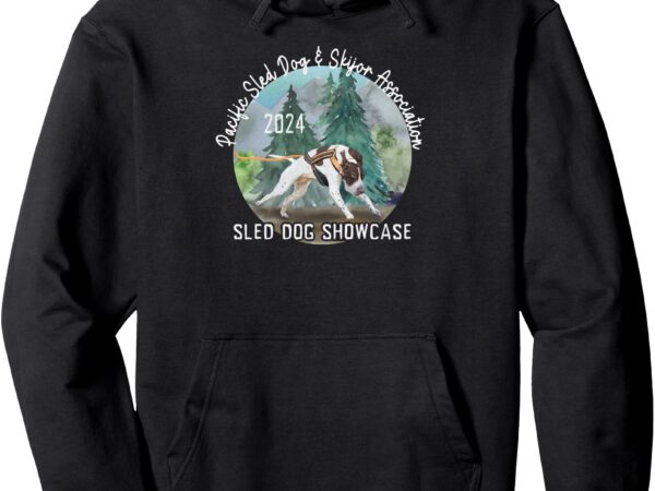 2024 psdsa sled dog showcase gsp with full color background pullover hoodie