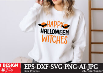 Happy Halloween Witches T-shirt Design, Spooky Season SVG, Cute Halloween SVG, Halloween Shirt svg, Ghost svg, Halloween Onesie svg, Ghost V