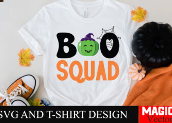 Boo Squad SVG Cut File,Boo Squad,Halloween welcome svg, spooky svg, ghost svg, Halloween svg bundle, Halloween clipart, funny halloween svg,