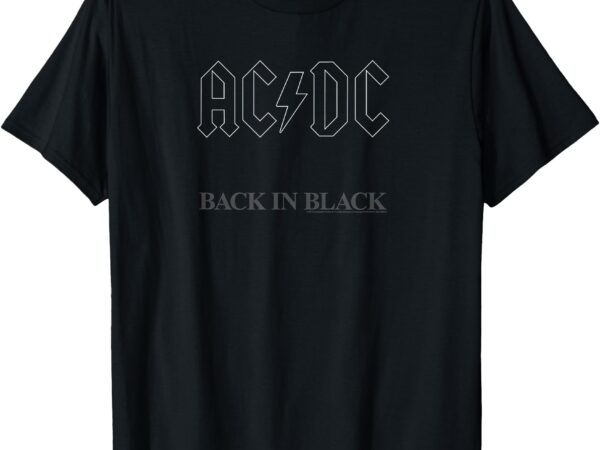 Ac_dc – back in black album artwork short sleeve t-shirt