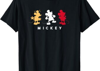 Amazon Essentials Disney Mickey Silhouette Trio T-Shirt