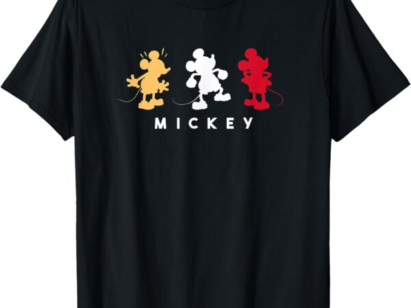 Amazon essentials disney mickey silhouette trio t-shirt