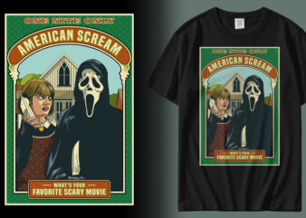 American Scream t shirt vector