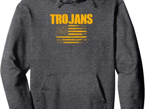 Anderson trojans usa flag pride pullover hoodie t shirt vector