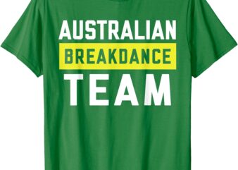 Australian Breakdancing Costume Team Break Dancer Matching T-Shirt