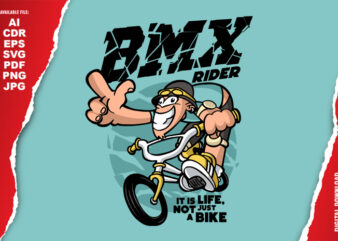 BMX Rider t shirt template