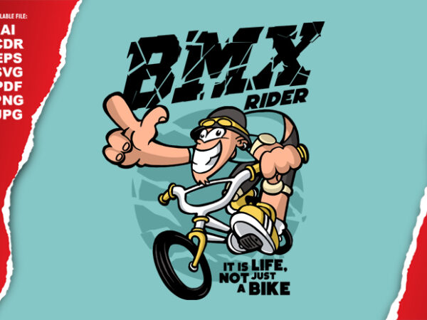 Bmx rider t shirt template