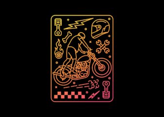 Custom Motorcycle Garage 2 t shirt vector file