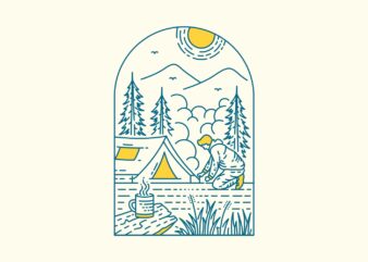 Camping Life 1 t shirt vector file