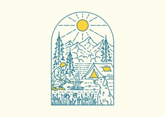 Camping Life 2 t shirt vector file