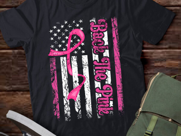 Back the pink breast cancer awareness flag toddler women men t-shirt ltsp