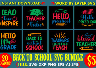 Back To School Svg Bundle, back to school t-shirt bundle, ,first day of school svg, teacher svg,happy back to school svg, back to school