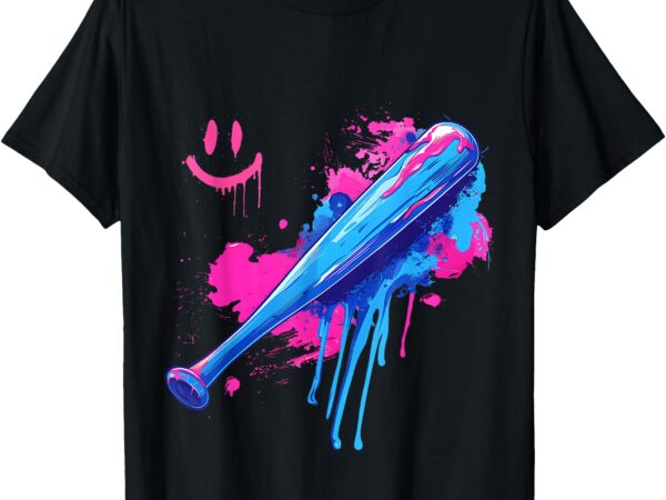 Baseball bat with sprinkles drip for men boys t-shirt