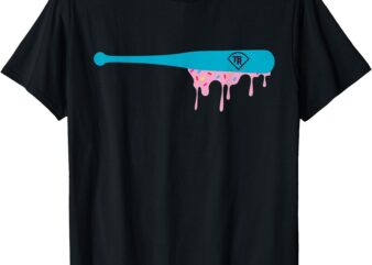 Baseball Bat with Sprinkles Drip T-Shirt