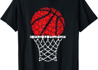 Basketball Dots Happy Dot Day For Kids Man Woman T-Shirt