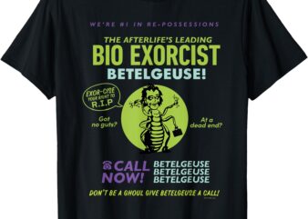 Beetlejuice Afterlife’s Leading Bio Exorcist Betelgeuse Ad T-Shirt