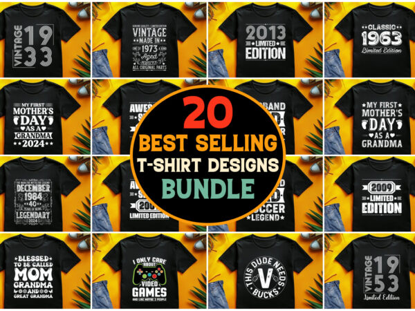 Best selling t-shirt design bundle