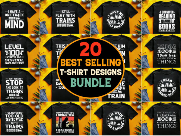 Pod best selling t-shirt design bundle