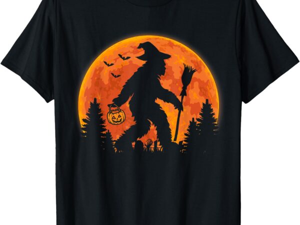 Bigfoot pumpkin halloween costume sasquatch men women kids t-shirt