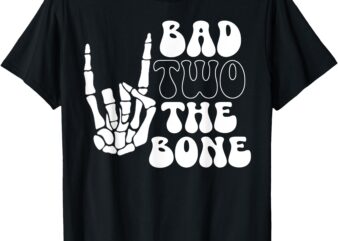 Bad Two the Bone Birthday 2nd 2 Years Old Birthday Boy Girl T-Shirt