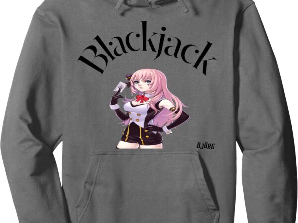 Blackjack casino girl dealer pullover hoodie t shirt template