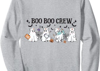 Boo Boo Crew Halloween Ghost Nurse Sweatshirt