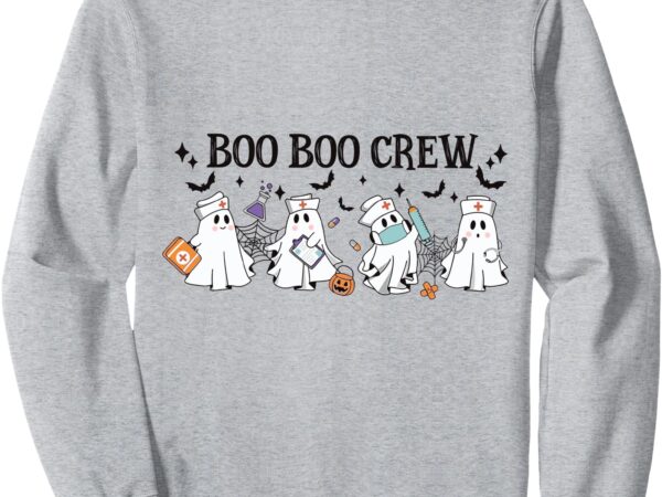 Boo boo crew halloween ghost nurse sweatshirt