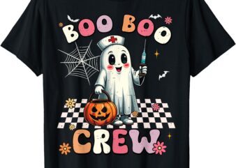 Boo Boo Crew Halloween Ghost Nurse T-Shirt