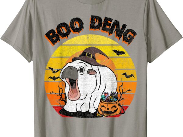 Boo deng funny hippo halloween moo deng baby pigmy hippo t-shirt