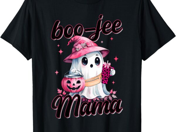 Boujee boo jee spooky ghost pink halloween pumpkin costumes t-shirt