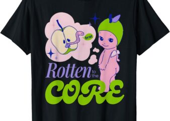 Brat rotten to the core Bad Apple Funny Retro T-Shirt