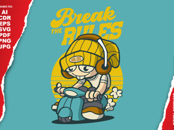 Break the rules t shirt template