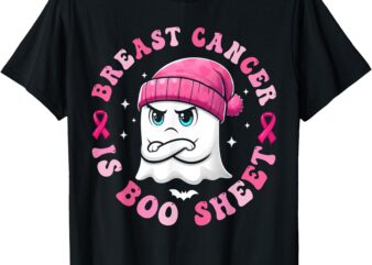 Breast Cancer Is Boo Sheet Retro Halloween Ghost Men Women T-Shirt