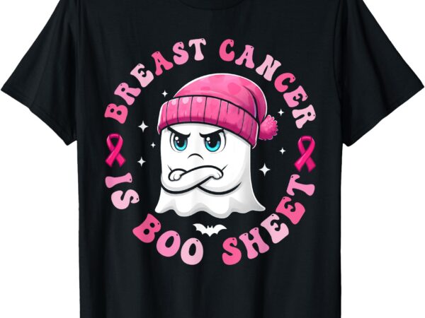 Breast cancer is boo sheet retro halloween ghost men women t-shirt