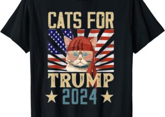 CAT FOR TRUMP 2024 T-Shirt